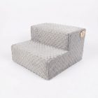 Mexi kutyalépcső 25 x 40 x 40cm - szürke minky