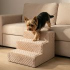 Bodza kutyalépcső 30 x 40 x 45cm - mokka minky