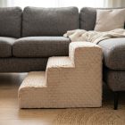 Bodza kutyalépcső 30 x 40 x 45cm - mokka minky