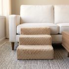 Bodza kutyalépcső 30 x 40 x 45cm - mokka minky