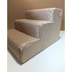 Bodza kutyalépcső 30 x 40 x 45cm - mokka minky