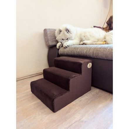 Bodza kutyalépcső 30 x 40 x 45cm - barna