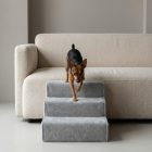 Bodza kutyalépcső 30 x 40 x 45cm - szürke