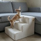 Bodza kutyalépcső 30 x 40 x 45cm - világos vajszín