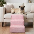 Missy kutyalépcső 40 x 35 x 50cm - rózsaszín minky