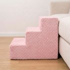 Missy kutyalépcső 40 x 35 x 50cm - rózsaszín minky