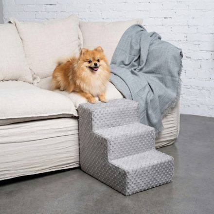 Missy kutyalépcső 40 x 35 x 50cm - szürke minky