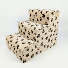 Missy kutyalépcső 40 x 35 x 50cm - bézs alapon barna kis tappancsok