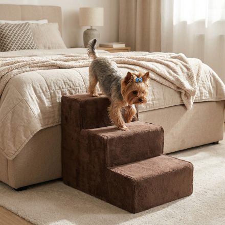 Daisy kutyalépcső 40 x 35 x 60cm - barna