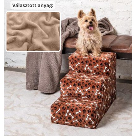 Daisy kutyalépcső 40 x 35 x 60cm - bézs