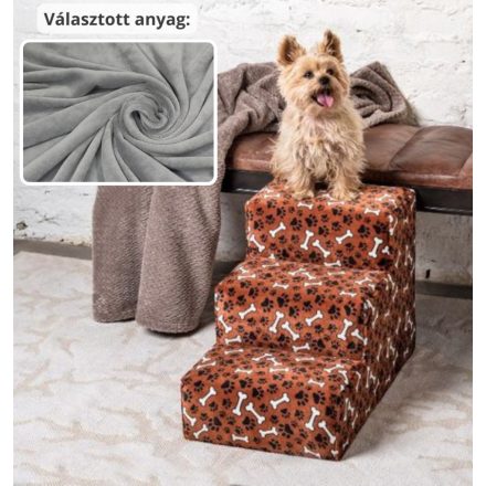 Daisy kutyalépcső 40 x 35 x 60cm - szürke