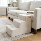 Daisy kutyalépcső 40 x 35 x 60cm - világos vajszín