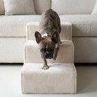 Daisy kutyalépcső 40 x 35 x 60cm - világos vajszín