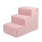 Daisy kutyalépcső 40 x 35 x 60cm - rózsaszín minky