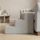 Daisy kutyalépcső 40 x 35 x 60cm - szürke minky