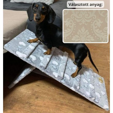 Molly kutyarámpa 80 x 30cm - 14-es bézs damask bútorszövet