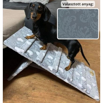 Molly kutyarámpa 80 x 30 cm - 26-os kékes szürke damask bútorszövet