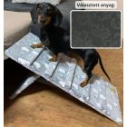 Molly kutyarámpa 80 x 30 cm - 36-os antracit szürke damask bútorszövet