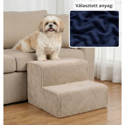 Mexi kutyalépcső 25 x 40 x 40cm - sötétkék