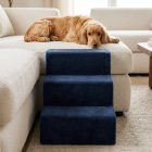 Daisy kutyalépcső 40 x 35 x 60cm - sötétkék