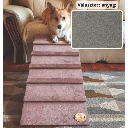 Lora kutyarámpa 80 x 40cm - 24-es szürke terra bútorszövet