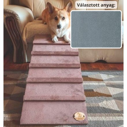 Lora kutyarámpa 80 x 40cm - 26-os kékes szürke terra bútorszövet