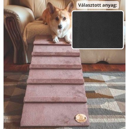 Lora kutyarámpa 80 x 40cm - 36-os antracit szürke terra bútorszövet