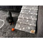 Lora kutyarámpa 80 x 40cm - 36-os antracit szürke egyszínű bútorszövet