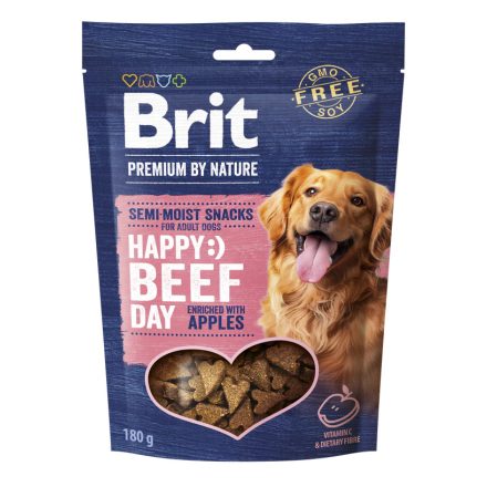 BRIT Premium by Nature Félnedves jutalomfalat -  Marhahús almával 180 g