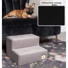 Mexi kutyalépcső 25 x 40 x 40 cm - 02-es fekete egyszínű bútorszövet