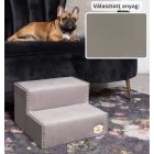 Mexi kutyalépcső 25 x 40 x 40 cm - 24-es szürke egyszínű bútorszövet