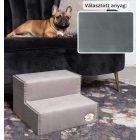 Mexi kutyalépcső 25 x 40 x 40 cm - 26-os kékes szürke egyszínű bútorszövet