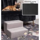 Mexi kutyalépcső 25 x 40 x 40 cm - 36-os antracit szürke egyszínű bútorszövet