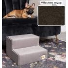 Mexi kutyalépcső 25 x 40 x 40 cm - 84-es sötétbarna damask bútorszövet