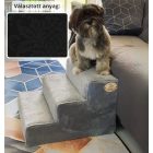 Bodza kutyalépcső 30 x 40 x 45 cm - 02-es fekete damask bútorszövet