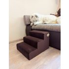 Bodza kutyalépcső 30 x 40 x 45 cm - 02-es fekete damask bútorszövet