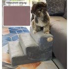 Bodza kutyalépcső 30 x 40 x 45 cm - 13-as rózsaszín egyszínű bútorszövet