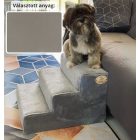 Bodza kutyalépcső 30 x 40 x 45 cm - 24-es szürke egyszínű bútorszövet