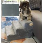 Bodza kutyalépcső 30 x 40 x 45 cm - 26-os kékes szürke egyszínű bútorszövet