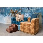 Bodza kutyalépcső 30 x 40 x 45 cm - 36-os antracit szürke damask bútorszövet