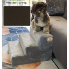 Bodza kutyalépcső 30 x 40 x 45 cm - 84-es sötétbarna egyszínű bútorszövet