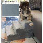 Bodza kutyalépcső 30 x 40 x 45 cm - 26-os szürkés kék terra bútorszövet