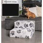 Funky kutyalépcső 30 x 50 x 50 cm - 02-es fekete egyszínű bútorszövet