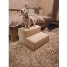 Funky kutyalépcső 30 x 50 x 50 cm - 13-as rózsaszín egyszínű bútorszövet