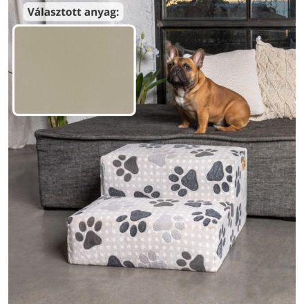 Funky kutyalépcső 30 x 50 x 50 cm - 14-es bézs egyszínű bútorszövet