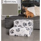 Funky kutyalépcső 30 x 50 x 50 cm - 24-es szürke egyszínű bútorszövet