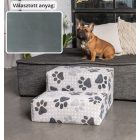 Funky kutyalépcső 30 x 50 x 50 cm - 26-os kékes szürke egyszínű bútorszövet