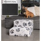 Funky kutyalépcső 30 x 50 x 50 cm - 36-os antracit szürke terra bútorszövet