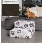 Funky kutyalépcső 30 x 50 x 50 cm - 84-es sötétbarna damask bútorszövet