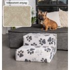 Funky kutyalépcső 30 x 50 x 50 cm - 14-es bézs damask bútorszövet
